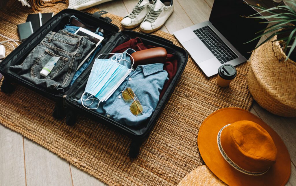 Packing suitcase for travel  journey in a smart way