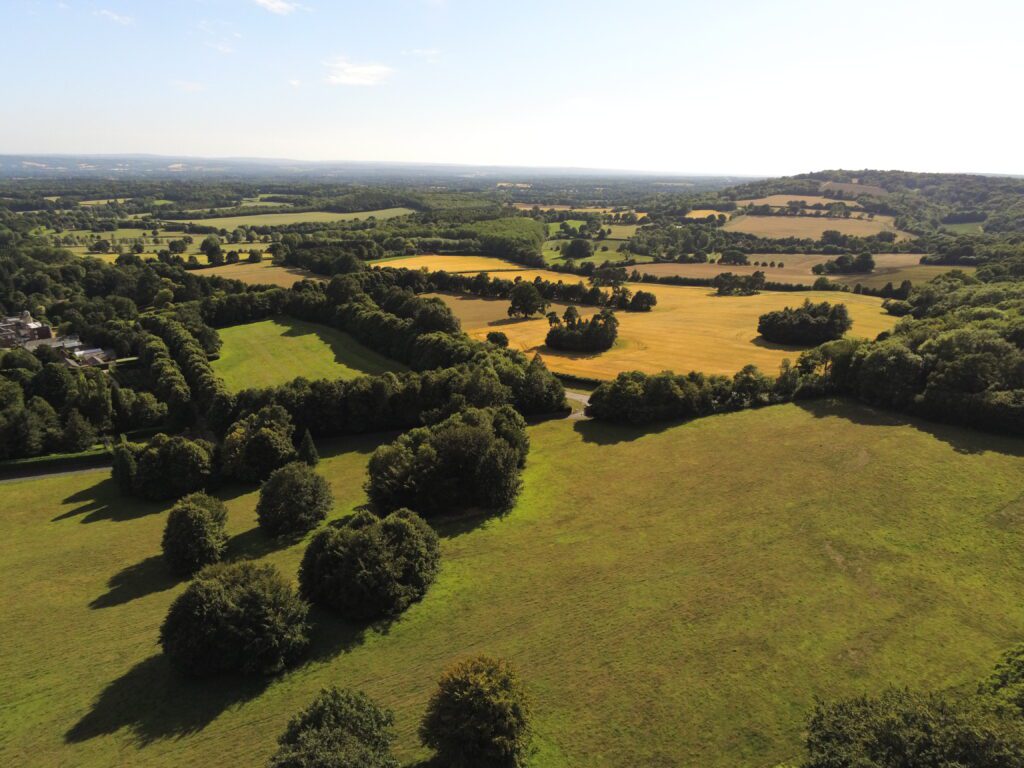 aerial view to a meadow near tonbrodge kent uk 2022 10 29 01 56 16 utc